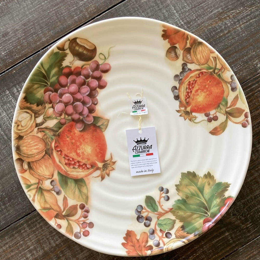 🌾🧡BEAUTIFUL LARGE PLATTER- MADE IN ITALY 🧡🌾 ✨NEW!!!✨